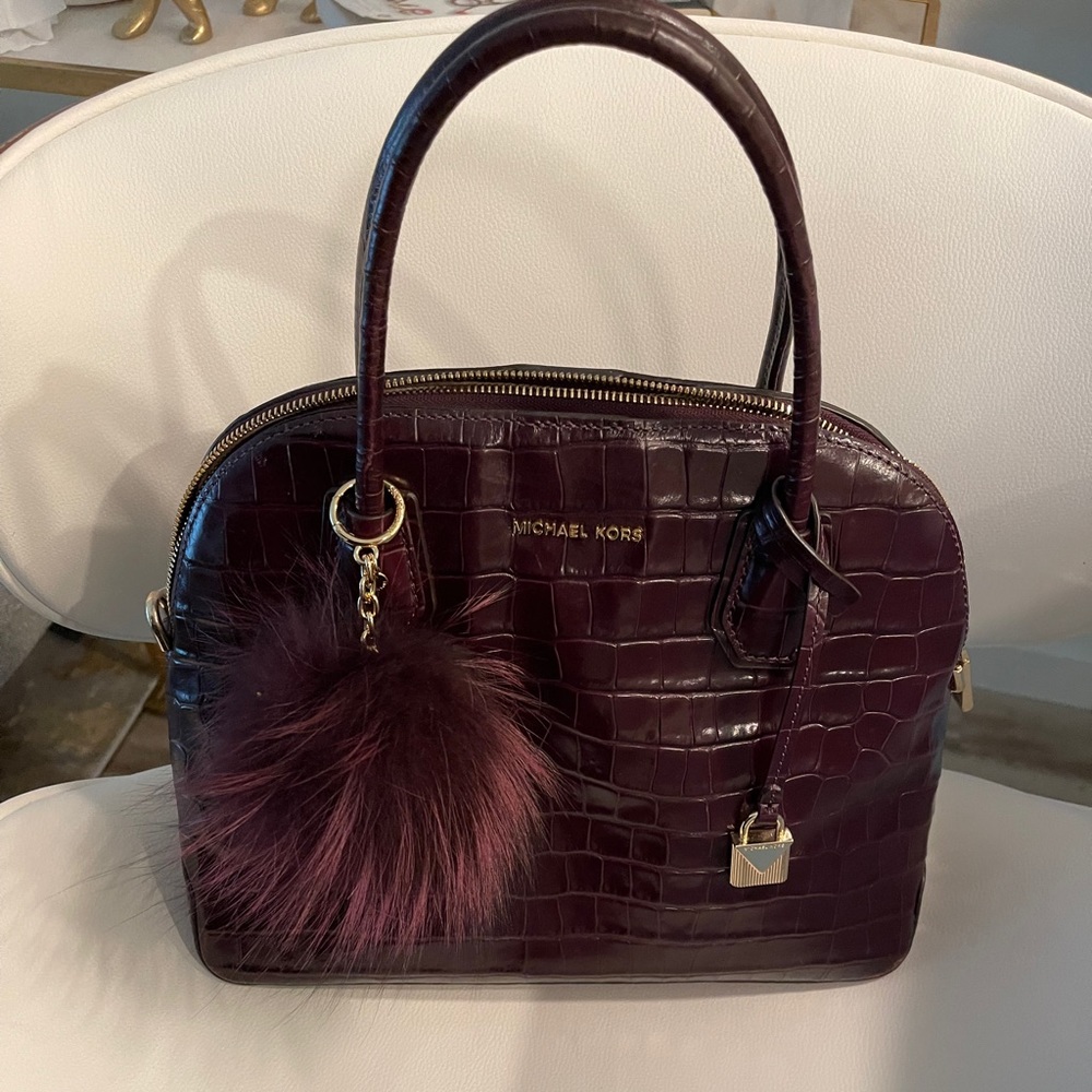 Michael Kors Crocodile Textured Handbag